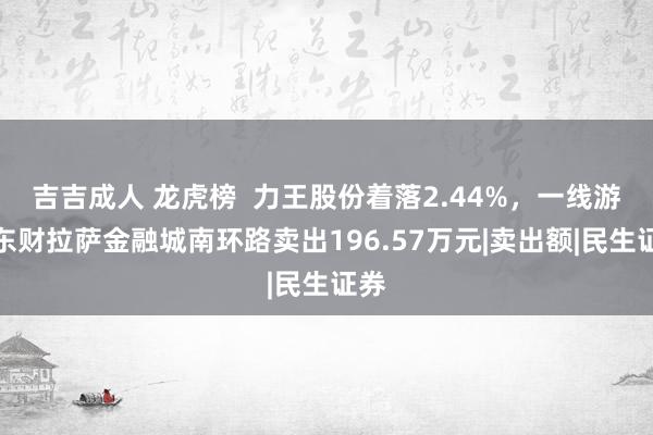 吉吉成人 龙虎榜  力王股份着落2.44%，一线游资东财拉萨金融城南环路卖出196.57万元|卖出额|民生证券